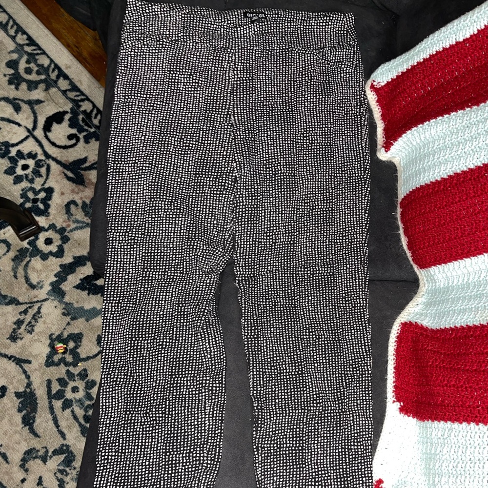 Plus size George black and white pants size 1xl